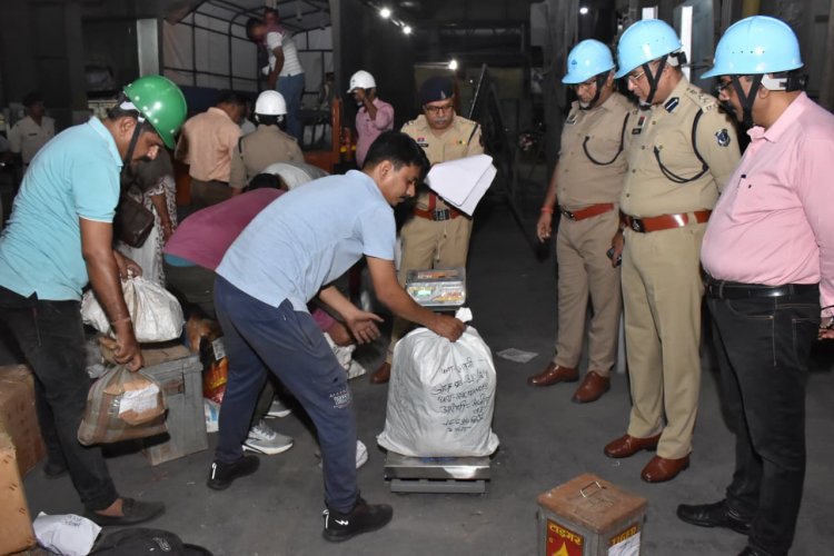दुर्ग में 16 क्विंटल गांजा और हेरोइन सहित भारी मात्रा में नशे की खेप नष्ट