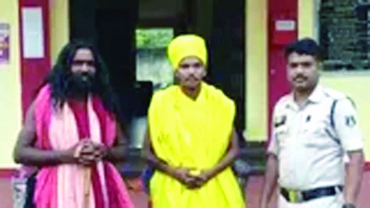 साधु बने चोर गिरफ्तार, मोबाइल शॉप से चार्जर और नकदी उड़ाई