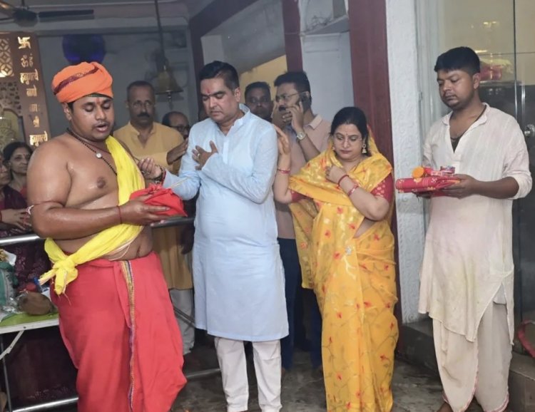 हुडको कालीबाड़ी में महालया एवं अमावस्या पूजा, विधायक रिकेश सेन ने किए माँ काली के दर्शन