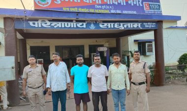 नंदिनी नगर और धमधा पुलिस की संयुक्त कार्रवाई में चोरी का बड़ा खुलासा, महिला समेत पांच आरोपी गिरफ्तार, 10 लाख का माल जब्त