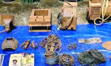 नक्सलियों की गुप्त बंदूक फैक्ट्री का भंडाफोड़, भारी मात्रा में हथियार और विस्फोटक बरामद