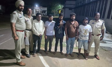 सूर्या मॉल में महिला से छेड़छाड़ और पुलिस से मारपीट करने वाले पांच आरोपी गिरफ्तार