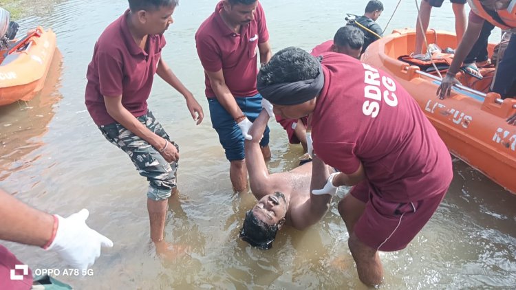 शिवनाथ नदी में डूबे युवक का SDRF ने किया रेस्क्यू, शव बरामद