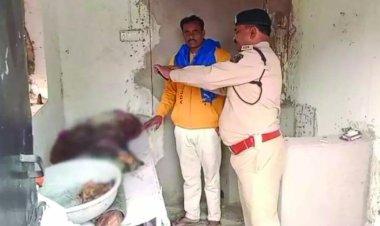 धान मिसाई के दौरान पैर फिसला और थ्रेसर में समा गया युवक, JCB से निकाला गया शव