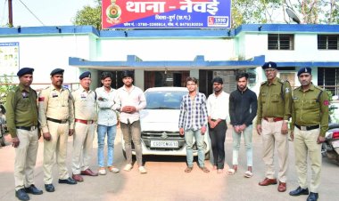 तेज रफ्तार एवं खतरनाक तरीके से वाहन चलाना पड़ा महंगा, 5 युवक गिरफ्तार, वीडियो वायरल होने के बाद पुलिस ने की कार्रवाई