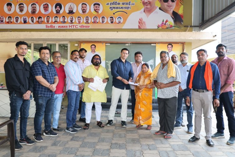 ट्रक ट्रेलर ट्रांसपोर्टर्स एसोसिएशन ने ड्राइवर परिवार की बेटियों के विवाह के लिए की 50 हजार की मदद