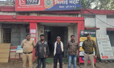 भिलाई में सूदखोरी गैंग पर पुलिस की बड़ी कार्रवाई, तीन आरोपी गिरफ्तार