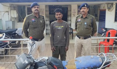 सशक्त एप की मदद से चोरी की बाइक बरामद, जामुल पुलिस ने आरोपी को दबोचा