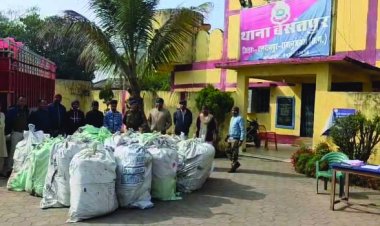 6 करोड़ के गांजे से भरा ट्रक जब्त, तीन अंतरराज्यीय तस्कर गिरफ्तार