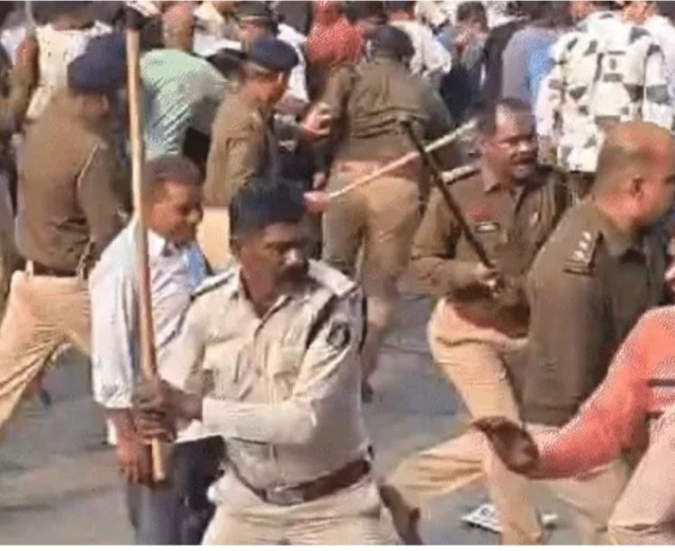 दुर्ग में जमीन मूल्यवृद्धि के खिलाफ बवाल, प्रदर्शनकारियों पर लाठीचार्ज, कई पुलिस कर्मी भी हुए घायल