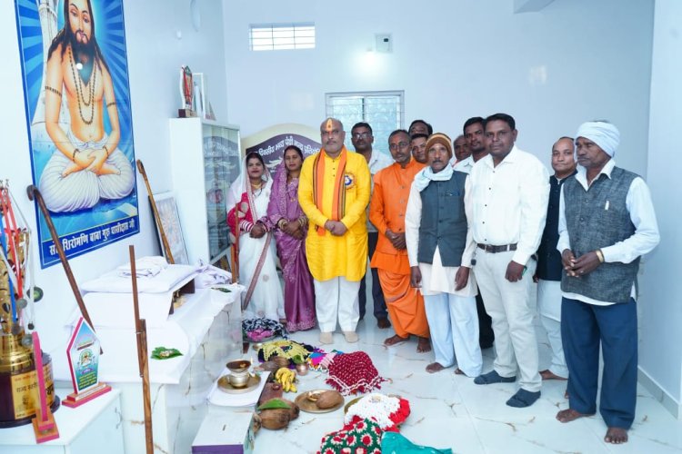 बाबा गुरु घासीदास  जयंती कार्यक्रम में शामिल हुए दुर्ग ग्रामीण विधायक ललित चंद्राकर