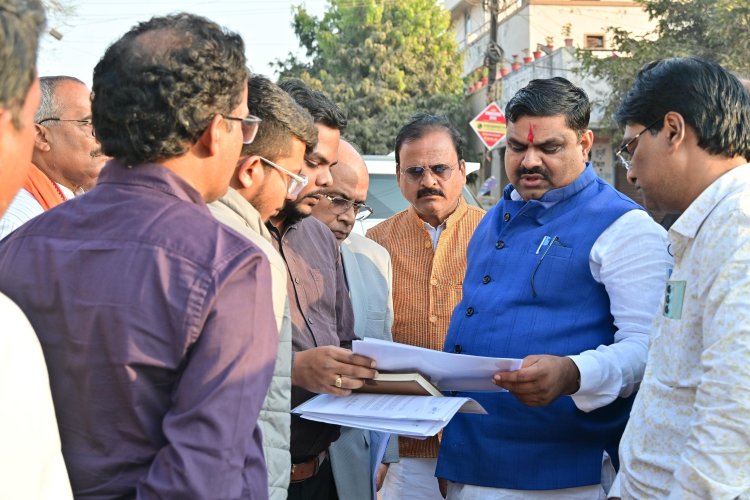 मंत्री गजेन्द्र यादव की पहल, दुर्ग-भिलाई को जोड़ने हाईवे किनारे सर्विस लेन कार्य प्रारंभ