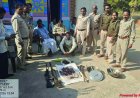 वन विभाग की रेड में मांस, भरमार बंदूक और एयरगन बरामद