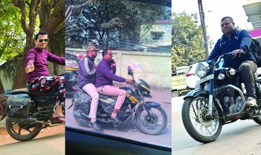 एसपी के निर्देश पर बिना हेलमेट बाइक चलाने पर 9 पुलिसकर्मियों का कटा चालान