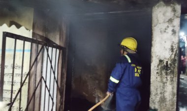 दुर्ग में घर में लगी आग, अग्निशमन दल की तत्परता से बड़ा हादसा टला