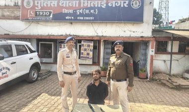 बीएसपी अस्पताल गेट के सामने तलवारबाजी कर रहा आरोपी धराया, न्यायिक रिमांड पर भेजा