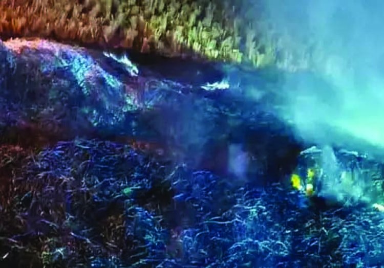 पुआल में जलकर प्लास्टिक व्यापारी की मौत, आत्महत्या की आशंका