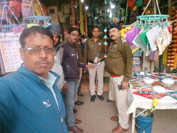 भिलाई में चाइनीज मांझा बेचने वालों पर कार्रवाई, दो दुकानों से जब्ती, 5500 रुपये का जुर्माना