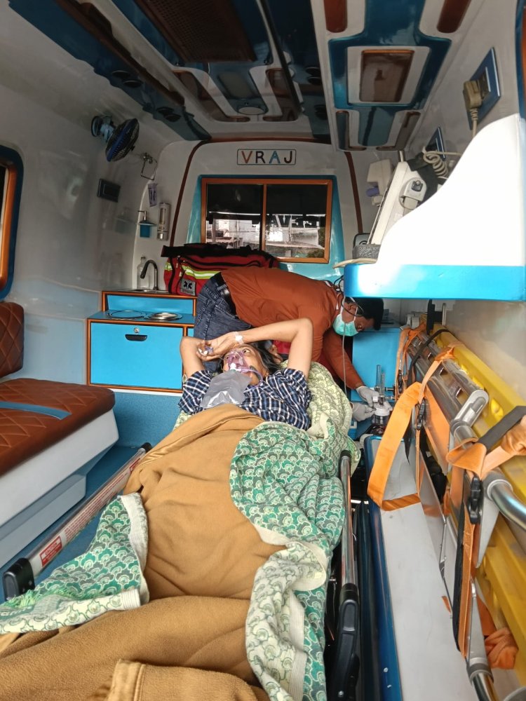 ग्रीन कॉरिडोर: 40 मिनट में भिलाई से रायपुर पहुँची हार्ट अटैक पीड़िता