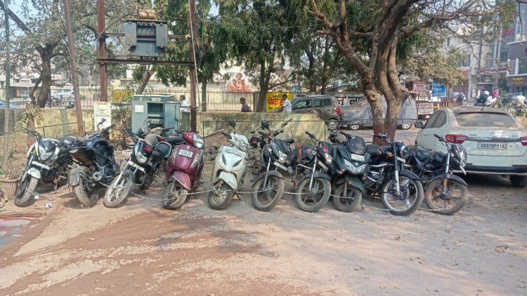 14 जगह वाहन चेकिंग, 122 चालान, स्टंटबाजों पर सख्ती