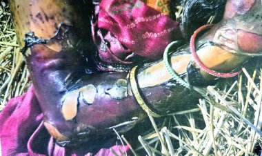 अज्ञात महिला का शव मिला, हाथ पर विनोद शर्मा नाम का टैटू