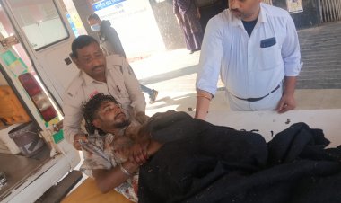 दुर्ग रेलवे स्टेशन पर ट्रेन से गिरा युवक, डायल 112 की टीम ने पहुंचाया अस्पताल, बची जान