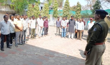 होली से पहले दुर्ग पुलिस की सख्ती, 68 गुंडा व निगरानी बदमाश तलब, फिंगरप्रिंट दर्ज