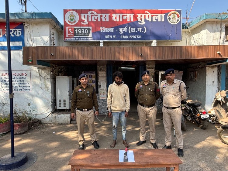 स्टेशन रोड पर चापड़ लहराकर दहशत फैलाने वाला युवक गिरफ्तार