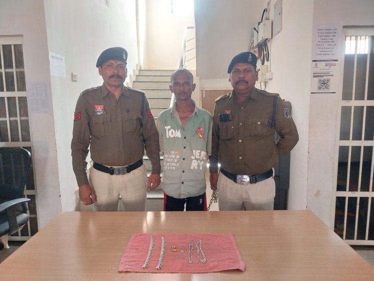 भिलाई के सूने मकान में चोरी का खुलासा: 85 हजार के जेवर बरामद, ब्रुसली गिरफ्तार