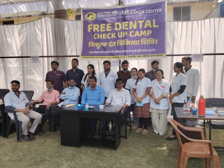 निःशुल्क दंत शिविर में 100 से अधिक पुलिस अधिकारी-कर्मचारियों ने कराया परीक्षण