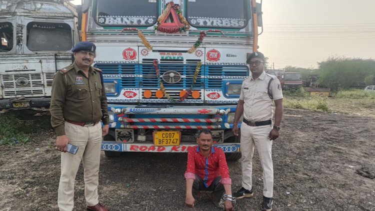 रसमड़ा चौक पर दर्दनाक हादसा: ट्रक की टक्कर से युवक की मौत, चालक गिरफ्तार