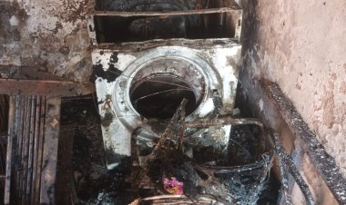 दुर्ग के बोरसी में मकान में लगी आग, दमकल टीम ने दो सिलेंडर निकालकर टाला बड़ा हादसा