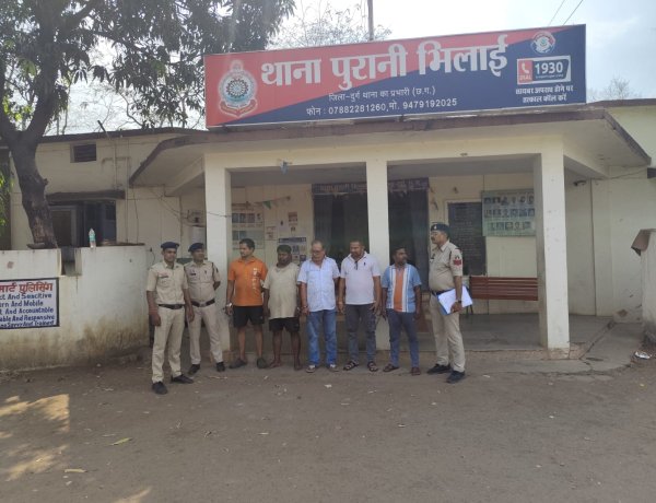 भिलाई-03 में सट्टा जुआ पर पुलिस का बड़ा एक्शन, 5 आरोपी गिरफ्तार, लाखों रुपए नकदी जब्त