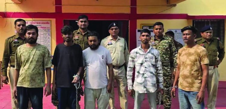 ब्राउन शुगर पर बड़ी कार्रवाई: 2.65 लाख रुपए के 53 ग्राम नशा जब्त, पांच आरोपी गिरफ्तार