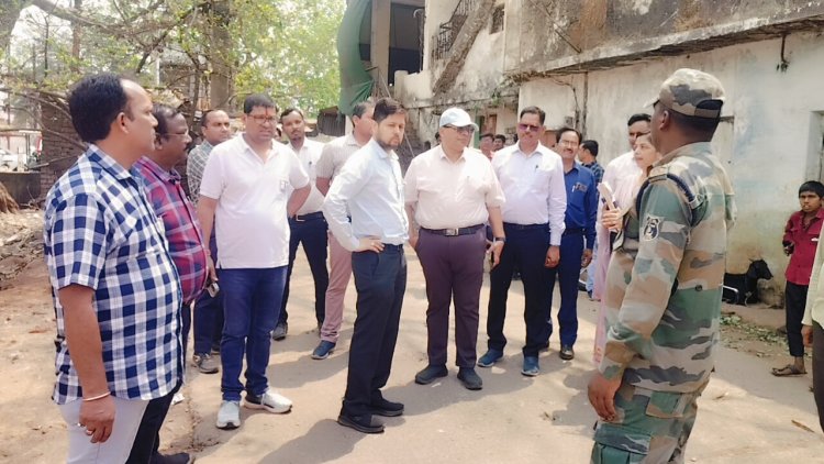 अवंती बाई चौक से शीतला कॉम्प्लेक्स तक बनेगी भव्य कैनाल रोड, कलेक्टर ने किया निरीक्षण