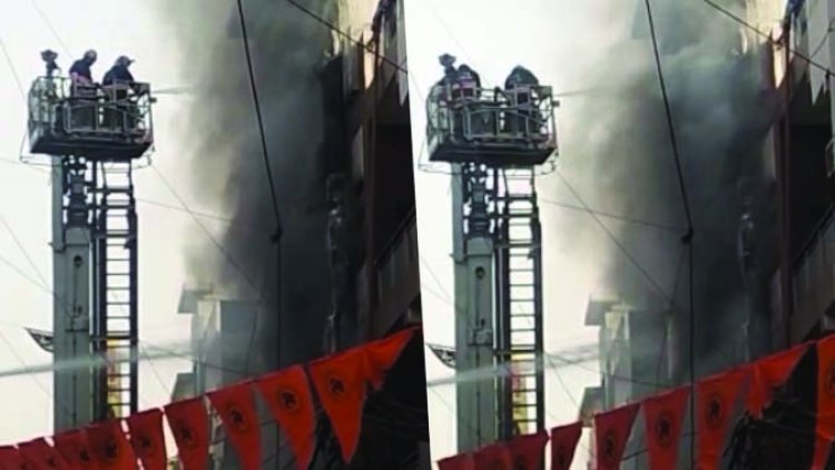 साध नगर में भीषण आग, 9 लोग फंसे, दमकल की 30 गाड़ियां मौके पर