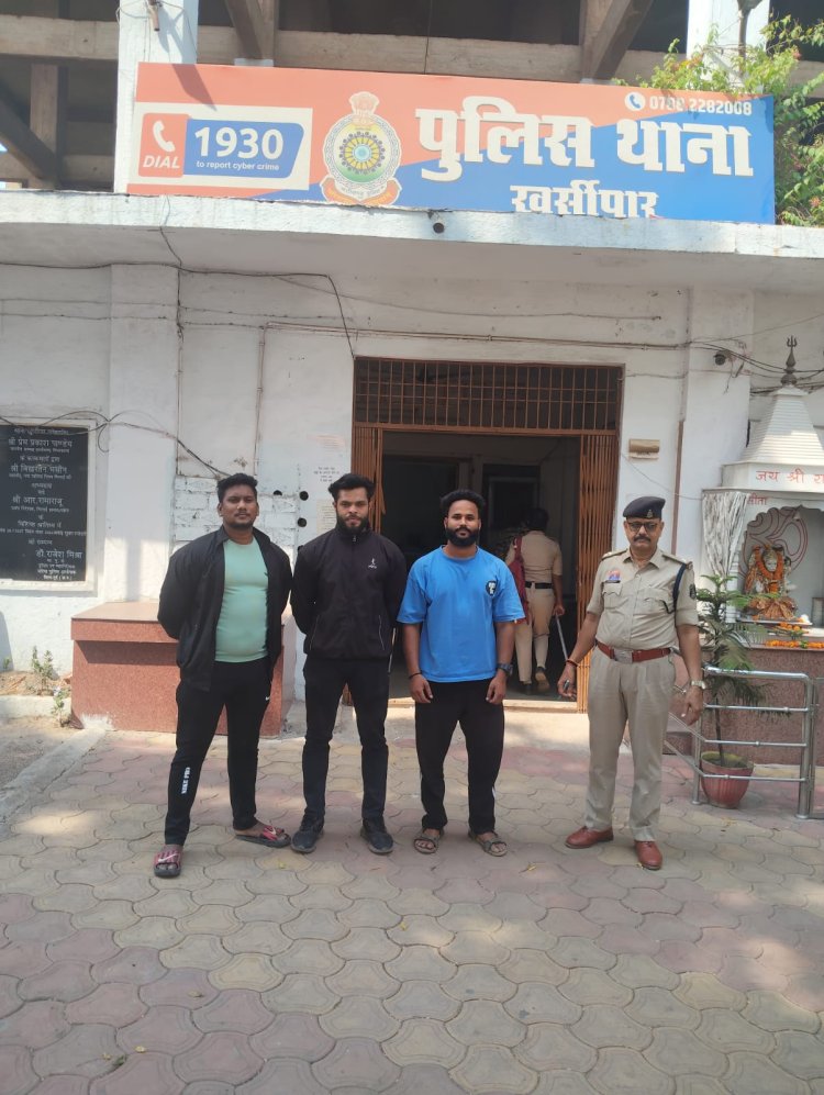 खुर्सीपार गैस एजेंसी में बाउंसरों की दबंगई: लाइन विवाद में ग्राहकों से मारपीट, 3 पर कार्रवाई