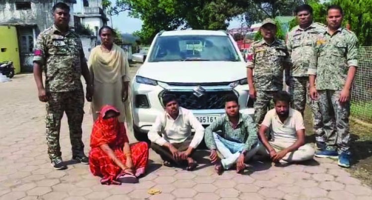 मवेशी तस्करी गिरोह का भंडाफोड़, 4 आरोपी गिरफ्तार, पिकअप वाहन और मवेशी जब्त