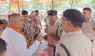 तारामंडल उद्यान में अवैध कब्जे की कोशिश, मूर्ति स्थापना कर तोड़ी रेलिंग