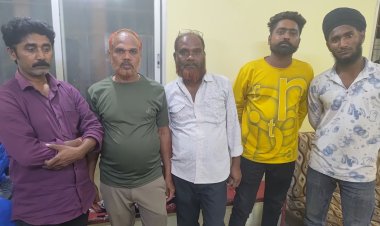 सिहावा चौक में जुए के फड़ पर पुलिस की रेड, 5 जुआरी गिरफ्तार, 83 हजार से ज्यादा की संपत्ति बरामद