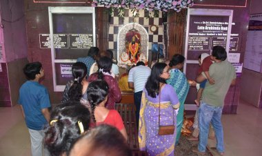 पोइला बैशाख पर भिलाई नगर कालीबाड़ी में उमड़ा आस्था का सैलाब