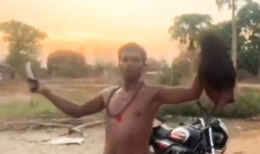 हैवानियत की हद पार, पत्नी की हत्या कर सिर लेकर गांव में घूमता रहा पति