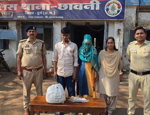 गांजा बिक्री पर पुलिस की रेड, महिला समेत दो आरोपी गिरफ्तार, लाखों रुपए का गांजा जब्त