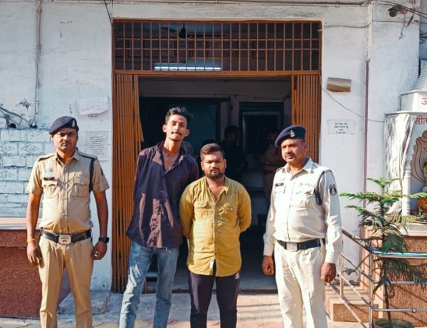 खुर्सीपार में धारदार हथियार से दहशत फैलाने वाले दो युवक गिरफ्तार