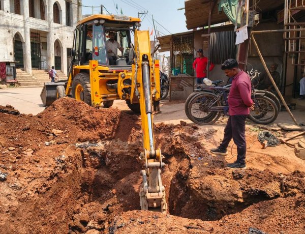 सुपेला में जल आपूर्ति सुधारने पाइपलाइन इंटरकनेक्शन