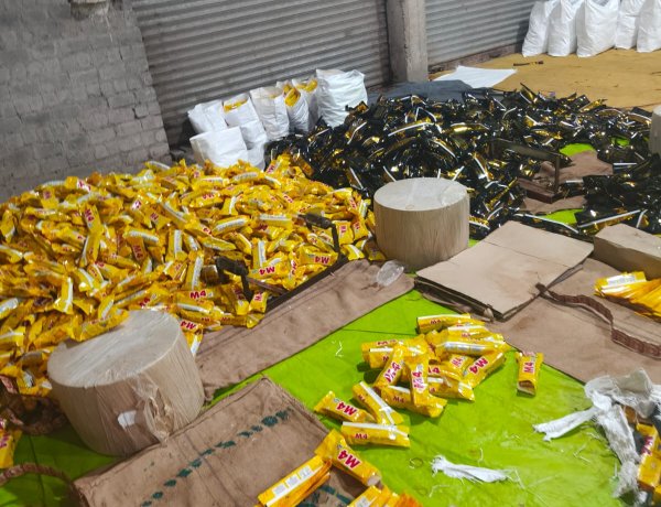 दुर्ग जिले में नकली गुटखा फैक्ट्री का भंडाफोड़, MP के 13 मजदूर मौके से मिले