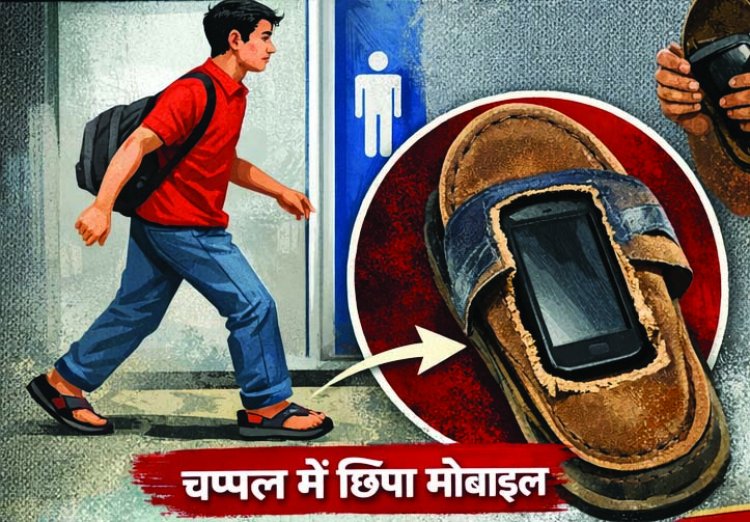 भिलाई के इस कॉलेज में JEE मेन्स परीक्षा में नकल का हाईटेक खेल, चप्पल में छिपा मोबाइल पकड़ाया, बदली चाल से खुला राज