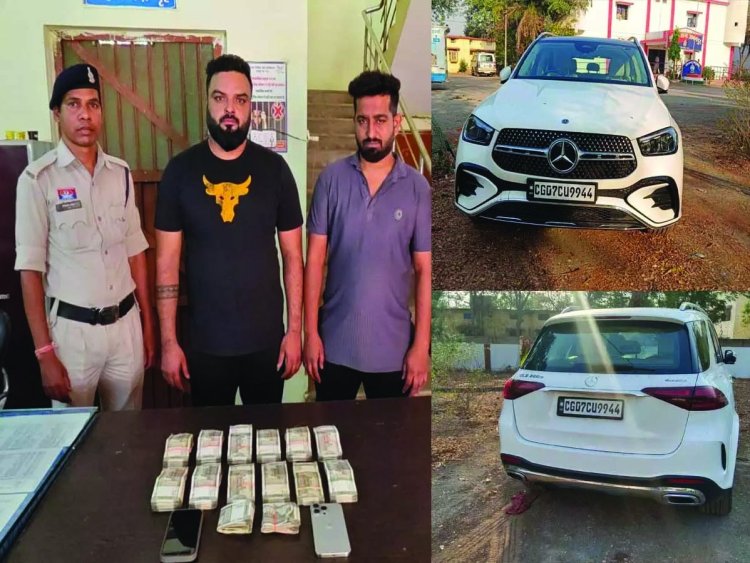 खेतों में चल रहा था जुए का अड्डा, पुलिस की रेड में ₹6.34 लाख जब्त, मर्सिडीज समेत 2 गिरफ्तार