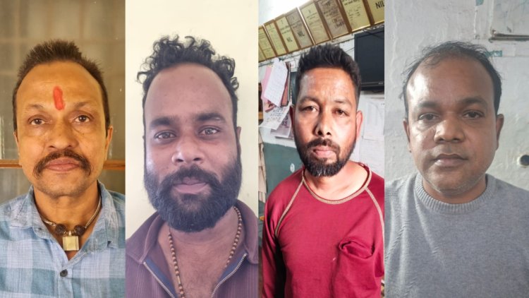 पुलिस का एक्शन, लंबे समय से फरार 4 वारंटी गिरफ्तार