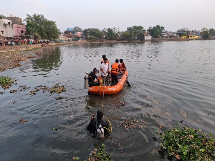 भिलाई के इस तालाब में युवक की डूबने से मौत, SDRF ने शव बाहर निकाला